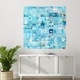 thumbnail image 1 of Idea4wall 3pcs Soothing Blue Calm Tones Fashion Style Wall Murals, Removable Self-Adhesive Stick Wallpaper Large Wall Stickers for Home Decorative, 72"x72", 1 of 5