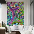 thumbnail image 1 of Idea4wall 3pcs Watercolor Irregular Graffiti Printed Stick Wallpaper Removable Wall Murals Large Wall Stickers for Home Decoration, 108"x72", 1 of 5