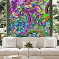 thumbnail image 1 of Idea4wall 3pcs Watercolor Irregular Graffiti Printed Stick Wallpaper Removable Wall Murals Large Wall Stickers for Home Decoration, 72"x72", 1 of 5