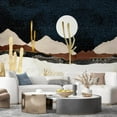 thumbnail image 1 of Idea4wall 4pcs Nordic Style Nature Landscape Stick Wallpaper Removable Wall Murals Large Wall Stickers for Home Decoration, 120"x96", 1 of 5