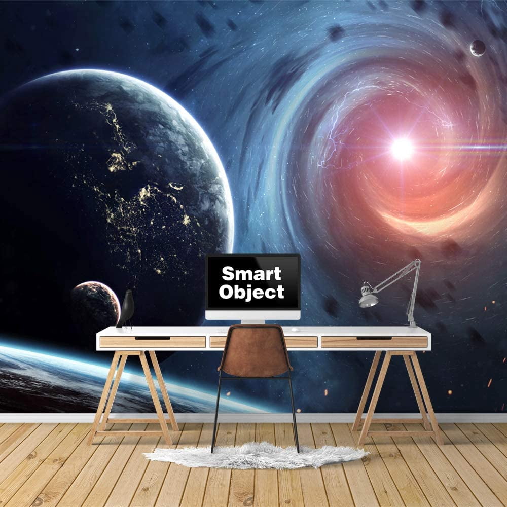 Idea4wall 4pcs Planets of Solar System Peel and Stick Wallpaper ...