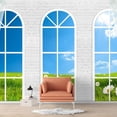 thumbnail image 1 of Idea4wall 4pcs Vies from French Window Peel and Stick Wallpaper Removable Wall Murals Large Wall Stickers for Home Decoration, 66"x24", 1 of 5