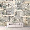thumbnail image 1 of Idea4wall 4pcs Vintage Pictures Collage Peel and Stick Wallpaper Removable Wall Murals Large Wall Stickers for Home Decoration, 66"x24", 1 of 4