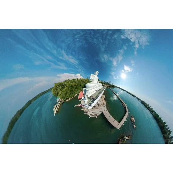 Idea4wall 4pcs Vintage Pictures Collage Peel and Stick Wallpaper Removable Wall Murals Large Wall Stickers for Home Decoration, 66"x24"