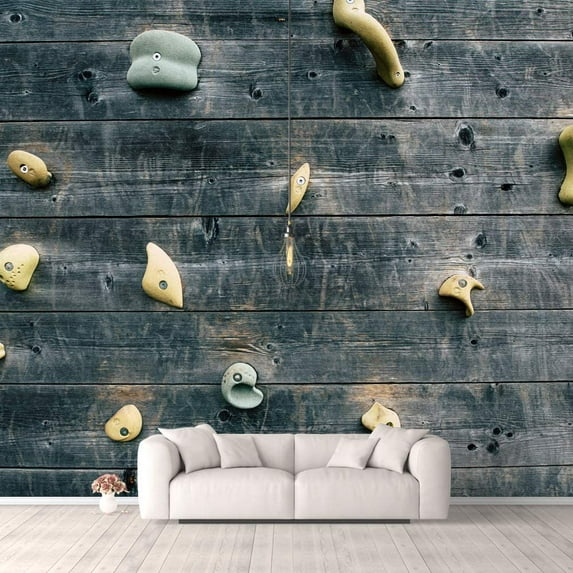 Idea4wall 4pcs Vintage Pictures Collage Peel and Stick Wallpaper Removable Wall Murals Large Wall Stickers for Home Decoration, 66"x24"