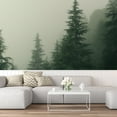 thumbnail image 1 of Idea4wall 5pcs Green Pine Trees Nursery Decor Stick Wallpaper Removable Wall Murals Large Wall Stickers for Home Decoration, 72"x120", 1 of 5