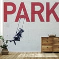thumbnail image 1 of Idea4wall 5pcs Street Art Graffiti Swing Girl Stick Wallpaper Removable Wall Murals Large Wall Stickers for Home Decoration, 120"x120", 1 of 5