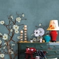 thumbnail image 1 of Idea4wall 6pcs Chinese Style Floral Peel and Stick Wallpaper Removable Wall Murals Large Wall Stickers for Home Decoration, 100"x24", 1 of 5