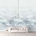 thumbnail image 1 of Idea4wall 6pcs Chinese Style Landscape Peel and Stick Wallpaper Removable Wall Murals Large Wall Stickers for Home Decoration, 100"x24", 1 of 4