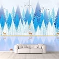 thumbnail image 1 of Idea4wall 6pcs Chinese Style Landscape Peel and Stick Wallpaper Removable Wall Murals Large Wall Stickers for Home Decoration, 100"x24", 1 of 4