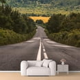 thumbnail image 1 of Idea4wall 6pcs Highway Peel and Stick Wallpaper Removable Wall Murals Large Wall Stickers for Home Decoration, 100"x24", 1 of 5