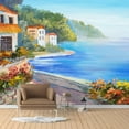 thumbnail image 1 of Idea4wall 6pcs Oil Painting Peel and Stick Wallpaper Removable Wall Murals Large Wall Stickers for Home Decoration, 100"x24", 1 of 5
