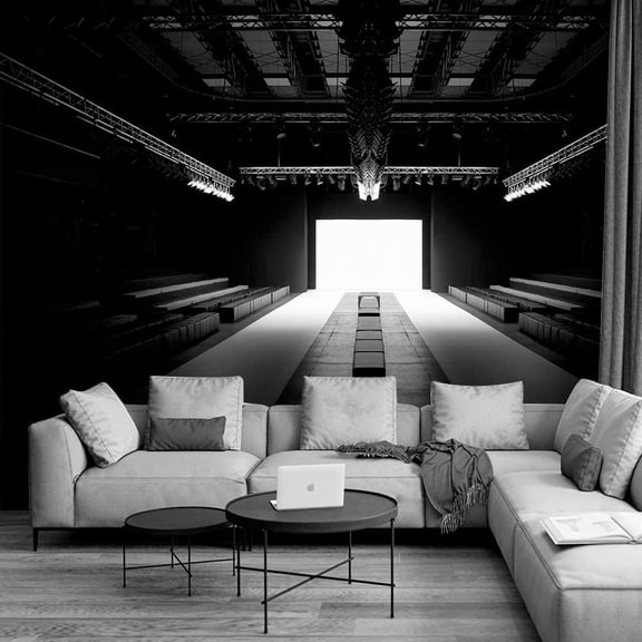 Idea4wall 6pcs Steel Feature Peel and Stick Wallpaper Removable Wall Murals Large Wall Stickers for Home Decoration, 100"x24"