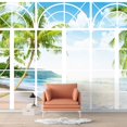 thumbnail image 1 of Idea4wall 6pcs Vies from French Window Peel and Stick Wallpaper Removable Wall Murals Large Wall Stickers for Home Decoration, 100"x24", 1 of 4
