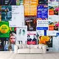 thumbnail image 1 of Idea4wall 6pcs Vintage Pictures Collage Peel and Stick Wallpaper Removable Wall Murals Large Wall Stickers for Home Decoration, 100"x24", 1 of 4