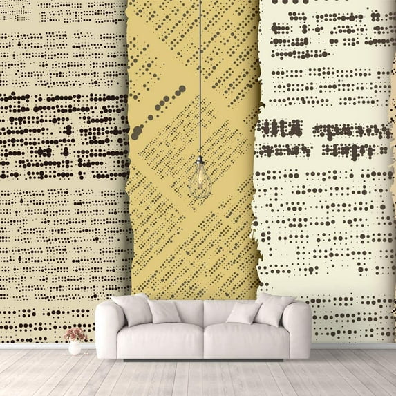 Idea4wall 6pcs Vintage Pictures Collage Peel and Stick Wallpaper Removable Wall Murals Large Wall Stickers for Home Decoration, 100"x24"