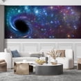 thumbnail image 1 of Idea4wall 6pcs Wormhole In Space Stick Wallpaper Removable Wall Murals Large Wall Stickers for Home Decoration, 48"x132", 1 of 5