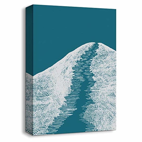 Idea4wall Geometric Canvas Wall Art Abstract Painiting Canvas Prints Modern Home Wall Decor, 16"x24"