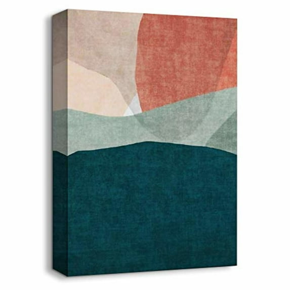 Idea4wall Geometric Canvas Wall Art Abstract Painiting Canvas Prints Modern Home Wall Decor, 24"x36"
