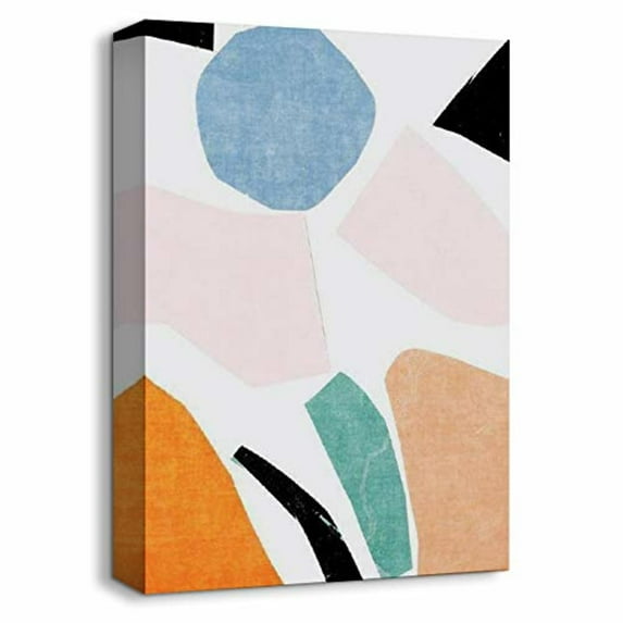 Idea4wall Geometric Canvas Wall Art Abstract Painiting Canvas Prints Modern Home Wall Decor, 24"x36"