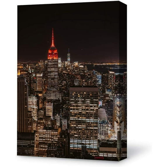 Idea4wall Modern Canvas Wall Art New York City Canvas Prints for Home Wall Decor, 16"x24"