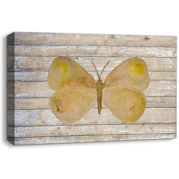 Idea4wall Vintage Canvas Wall Art Colorful Butterfly Canvas Prints for Home Wall Decor, 24"x36"