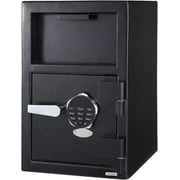 IdeaHouse Digital Depository Safe Box with Lock, 2.26 Cu Ft Electronic Steel Safe with Drop Slot & Keypad, Locking Money Safe with Emergency Keys, Anti-Theft Home & Business Security