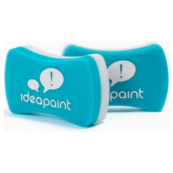 IdeaPaint ACERASER Foam Erasers, Blue/White, Pack Of 2 Erasers