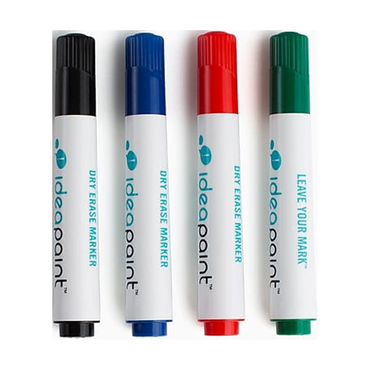 IdeaPaint 4-Pack Bullet Tip Dry Erase Markers, Assorted Colors, Low