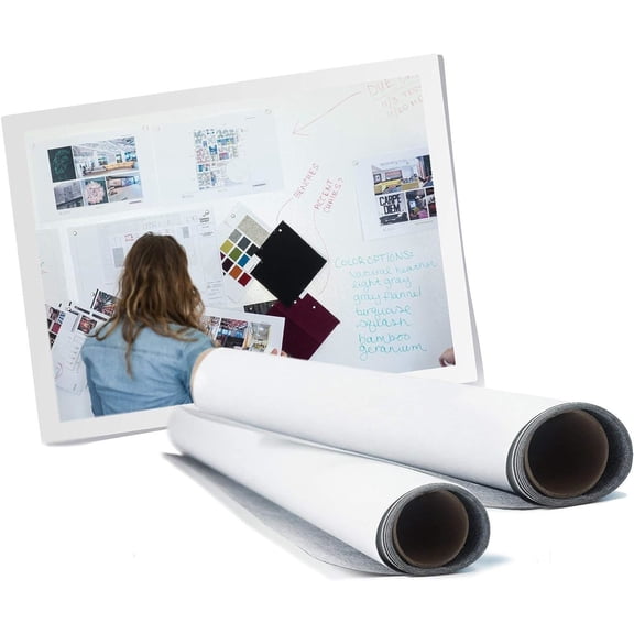 IdeaPaint PULL Magnetic Wall Cover, White, 34ft.
