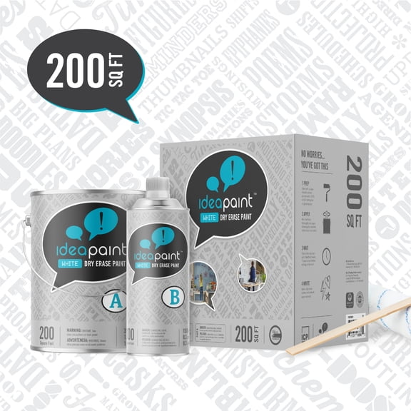 IdeaPaint White, White, 200 Sq. Ft.