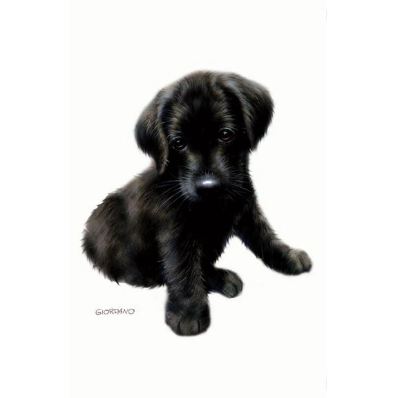 IdeaStix Black Lab Dog Pet-Sticker - Original Premium Double-Sided Peel & Stick Dog Applique for Sliding Glass Door and Windows - Washable - Heat and Water Resistant - UV Ink Printed