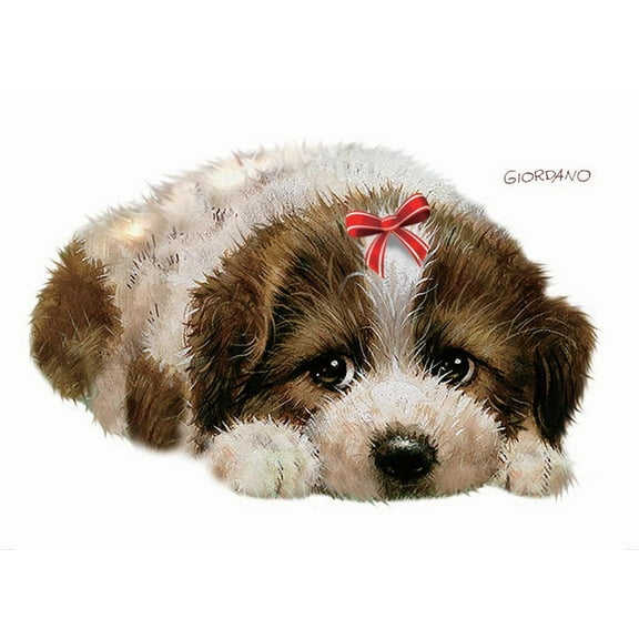 IdeaStix Cavalier Puppy Dog Pet-Sticker - Original Premium Double-Sided Peel & Stick Dog Applique for Sliding Glass Door and Windows - Washable - Heat and Water Resistant - UV Ink Printed