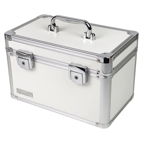 IdeaStream Metal Divided Storage Box, 8"H x 7"W x 7"D, White
