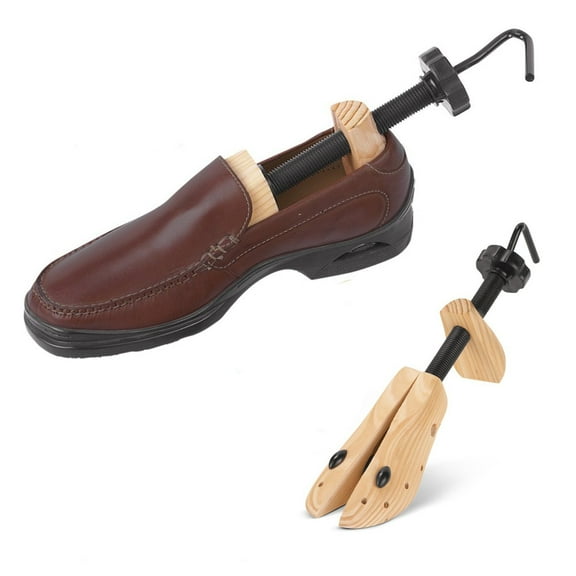 IdeaWorks Wooden Shoe Stretcher for Leather and Sneaker Shoes Brown One Size