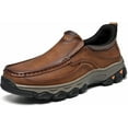 thumbnail image 1 of Ideacloth Shoes for Men, 2025 New Men's Orthopedic Hands-Free Genuine Leather Slip on Loafers, Orthopedic Hiking Shoes, 1 of 6