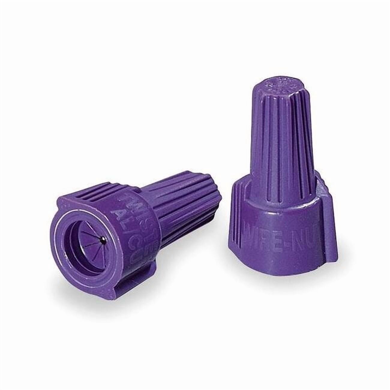 Ideal 30-165 Wire Connector, Winged Twister, 18 to 12 AWG, CU/AL Rated, Purple