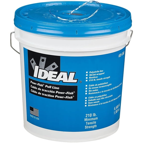 Ideal 31-340 Power-Fish Pull-Line 6,500 Feet Long CA2