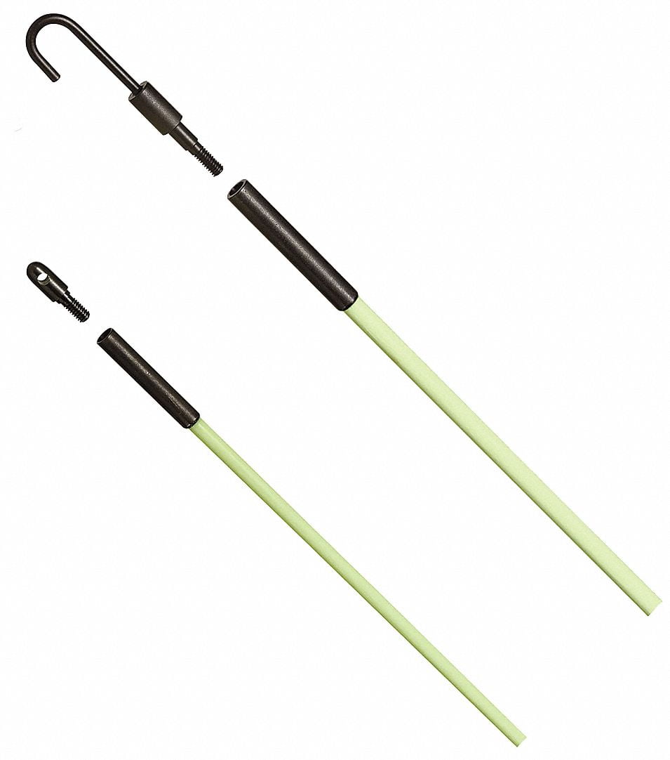 Ideal 31-631 Tuff-Rod-#153; Extra Flex Glow Fishing Pole 12 ft
