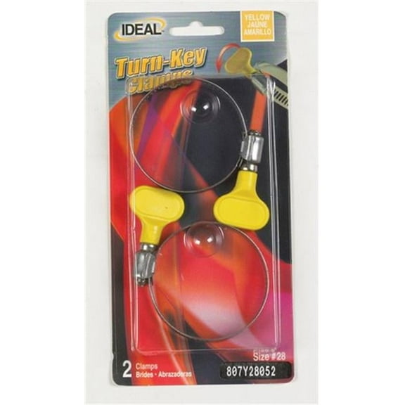 Ideal 807Y28052 Size 28 Turn Key Hose Clamp Turn Key in Stainless Steel - pack of 10