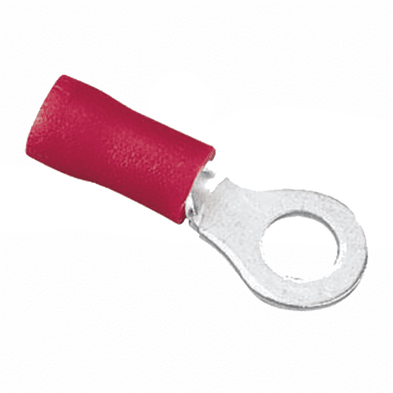 Ideal 83-2151 Vinyl Insulated Ring Terminal, 22-18 AWG, 1/4" Stud, 250/Box