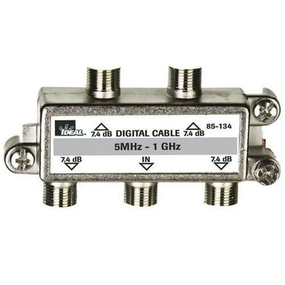 Ideal 85-134 High Performance Cable Splitter 5MHz-1GHz 4-Way Card of