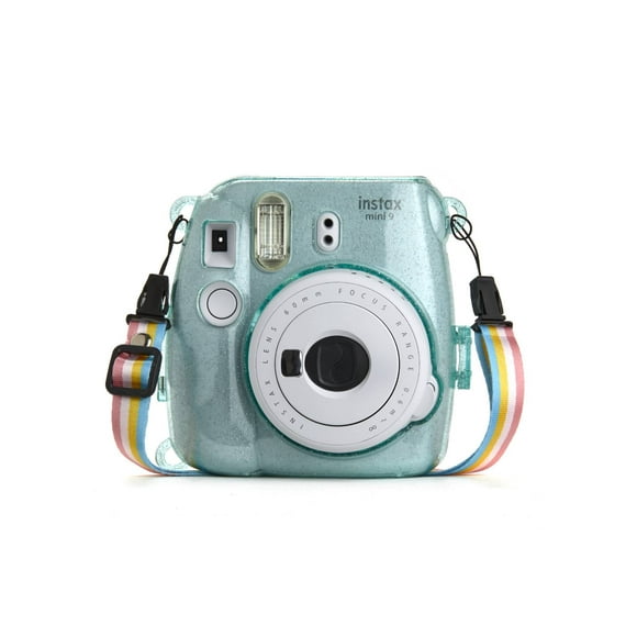 Ideal Accessories Hard Glitter Case for Fui Instax Mini 8/9 Ice Blue