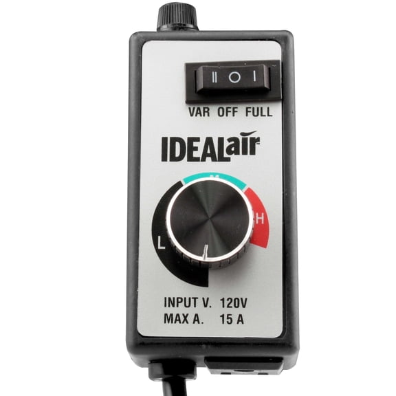 Ideal-Air Fan Speed Controller, Up to 15 Amps, 6 Foot 120 V Power Cord