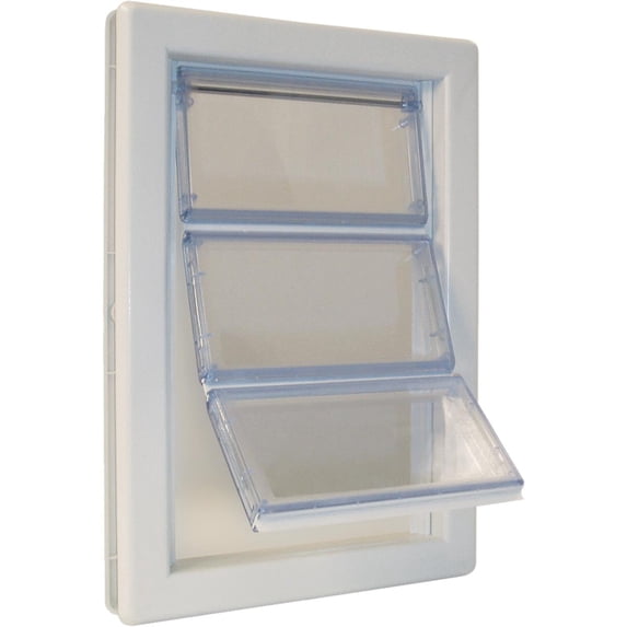 Ideal Airseal 10-1/4 In. x 15-3/4 In. Extra Large Plastic White Pet Door MFXL