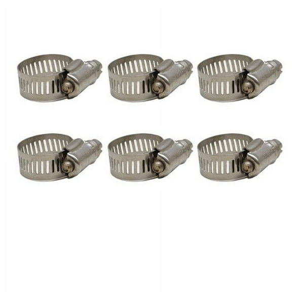 Ideal Boat Hose Clamps | Mastercraft 3/8-1 Inch SS (Set Of 6)
