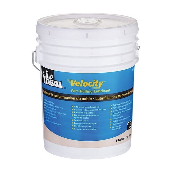 Ideal 5 gal Cable and Wire Pulling Lubricants Bucket Ivory 31-278