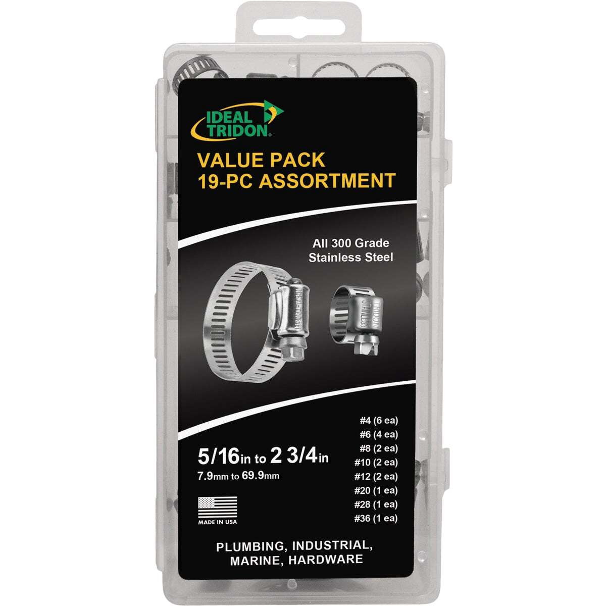 Ideal Tridon Hose Clamp Assortment 999044674051