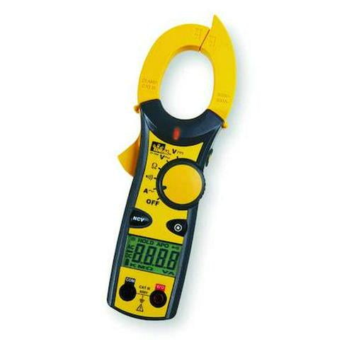 Ideal Clamp Meter, LCD, 600 A, 1.5 in (38 mm) Jaw Capacity, Cat III