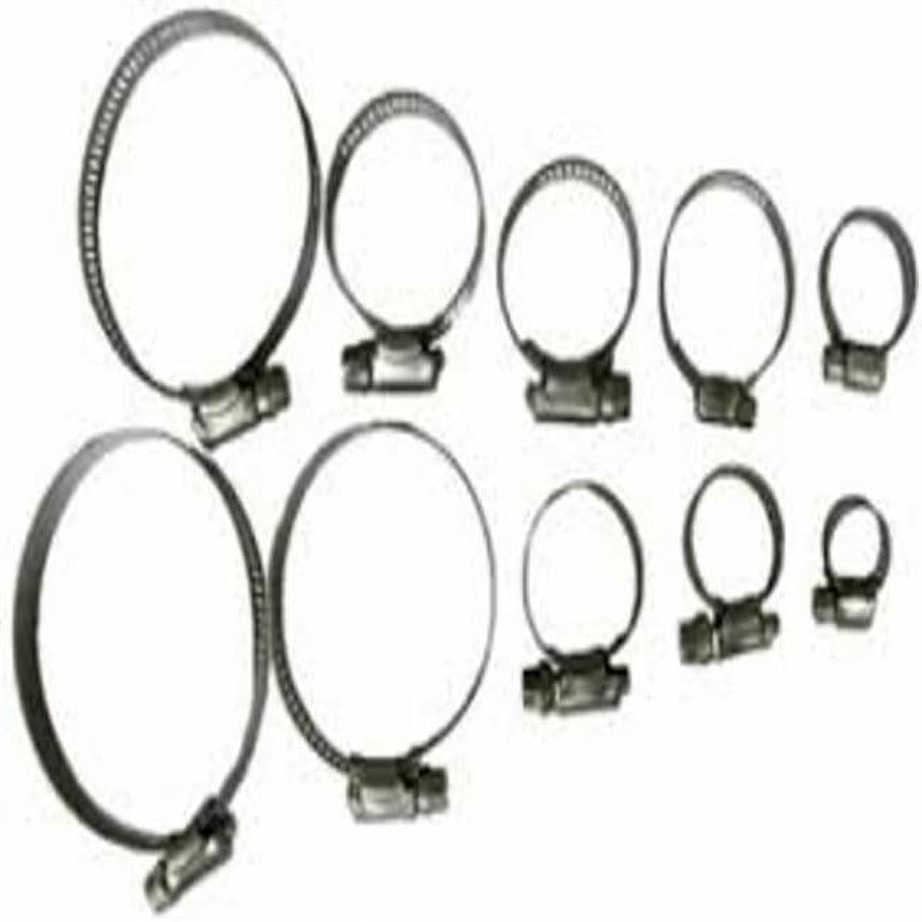 Ideal Clamp Products 671755J Assorted Stainless Steel Clamps 10 Piece
